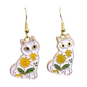 Cat and Daisy 925 earrings